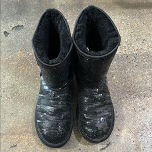 UGG Sequin Black Boots